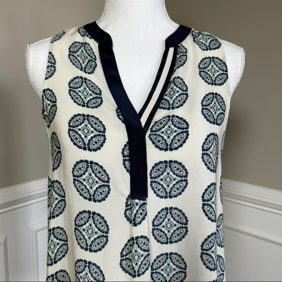 Anthropologie Vanessa Virginia Finn Silk Sleeveless Top Size Small - Picture 4 of 10